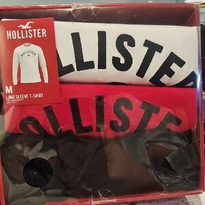 Hollister Men's Underwear Set - White, Red, Black